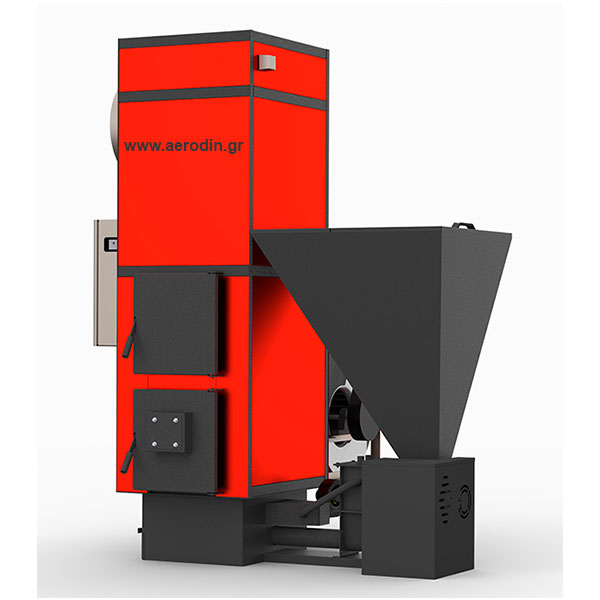 Wood and biomass air boiler